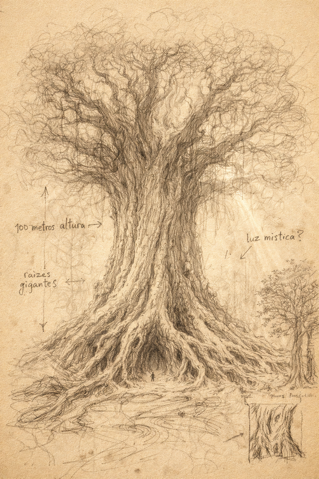 Esboços conceptuais do universo de VOSS: GENESIS